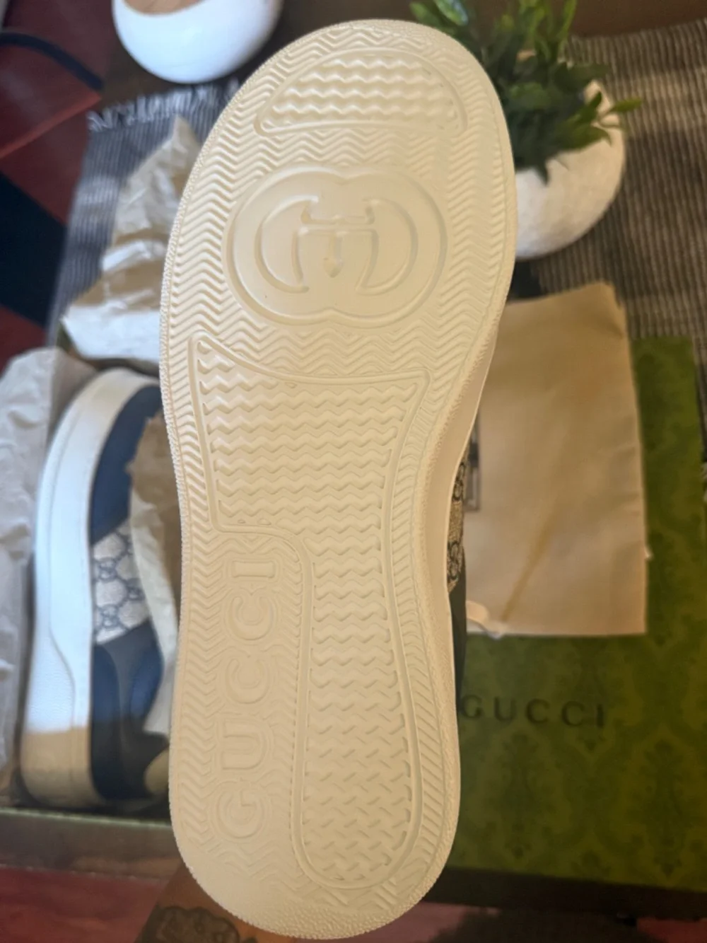 Gucci GG Supreme Sneaker 'Beige Blue'